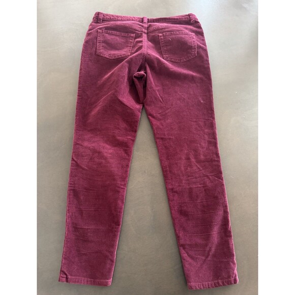 Cat & Jack Girls Skinny Corduroy Low-Rise Jeans Burgundy Sz 14plus XL soft cozy - Picture 9 of 11